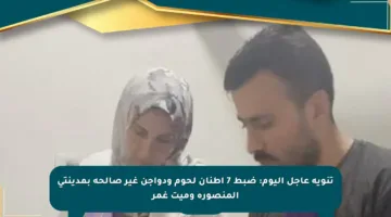 تنويه عاجل اليوم: ضبط 7 أطنان لحوم ودواجن غير صالحة بمدينتي المنصورة وميت غمر